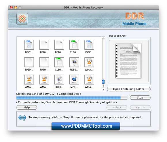 Screenshot of Mac Restore Deleted Files