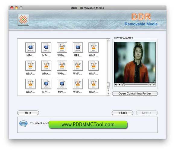 Screenshot of Recovery Program Mac