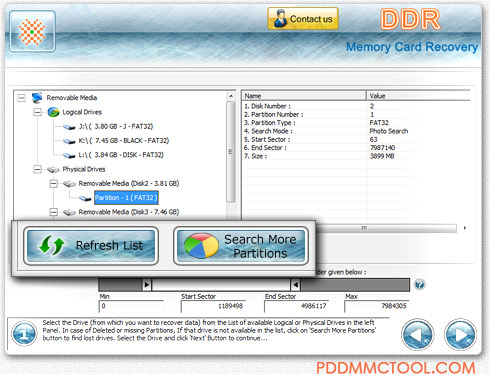 DDR Memory Card Data Recovery Software